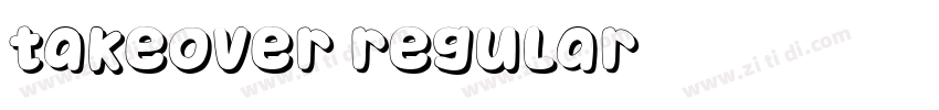 Takeover Regular字体转换